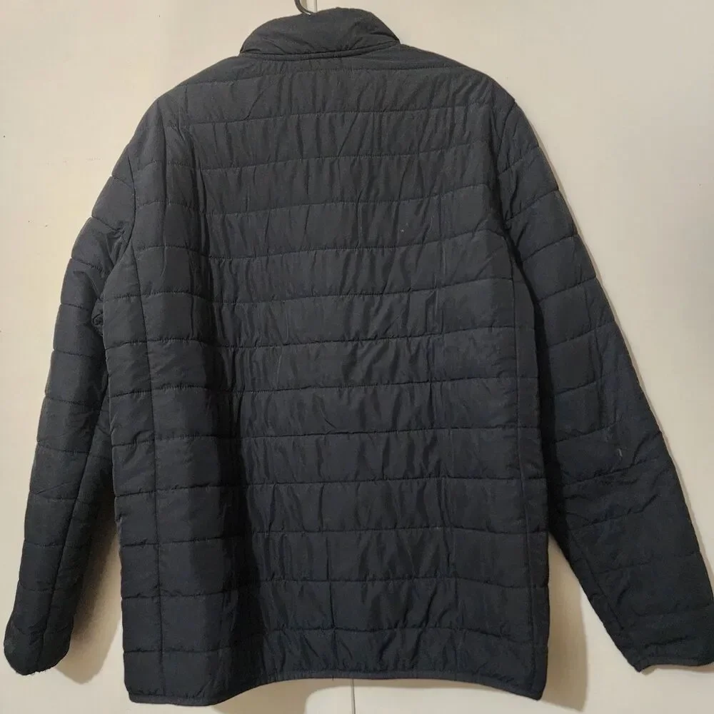 Voyager Black Men'sSize M Polar Fleece Lined  Puffer Jacket Warm Fall Winter